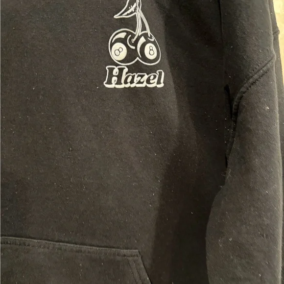 Hazel Men's Black Hoodie Sweater - Picture 4 of 7